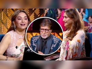 KBC 18: Madhuri Dixit turns Paro again, recreates Kaahe Chhed Mohe moment for Amitabh Bachchan | Watch