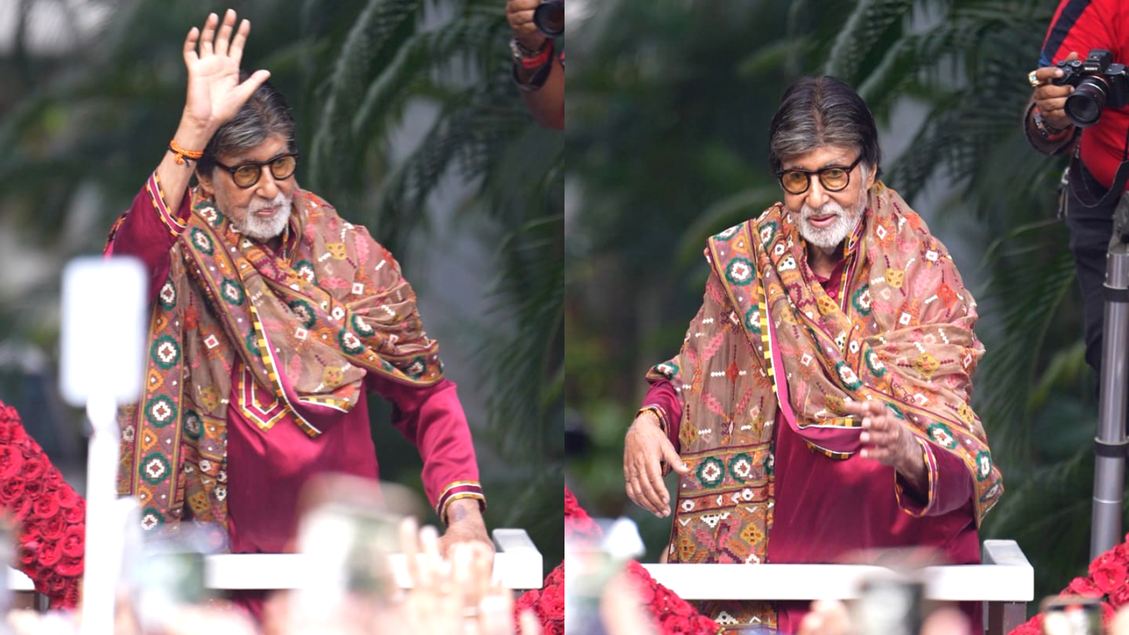 Amitabh Bachchan greets fans outside Jalsa on 84th birthday, video goes viral - Watch