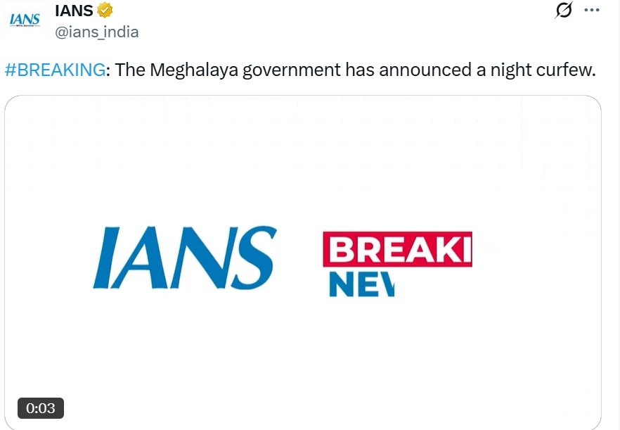 Meghalaya curfew
