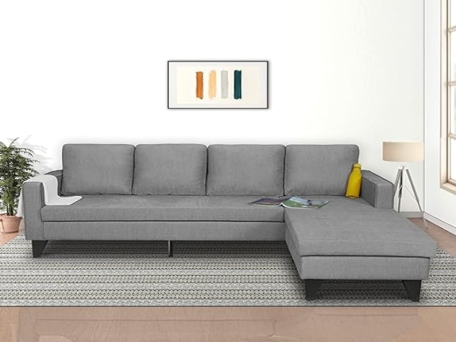 Adorn India Chandler L Shape 5 Seater Sofa