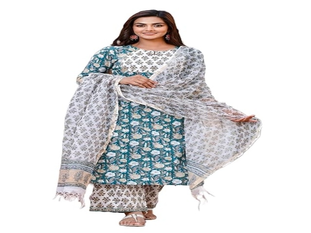 Alvami Women Printed Straight Kurta and Pant