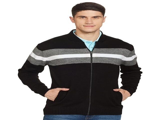 Amazon Brand - Symbol Men's Acrylic Blouson Sweater