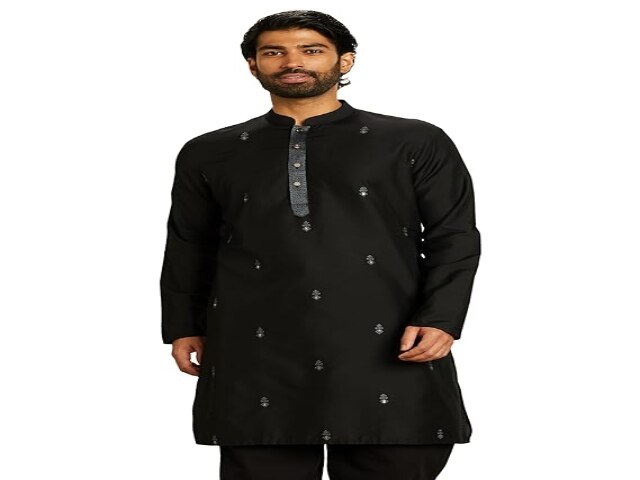 Amazon Brand - Symbol Men's Festive Embellished Long Kurta