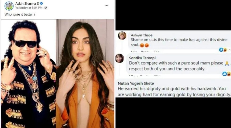 Bappi Lahiri, Adah Sharma