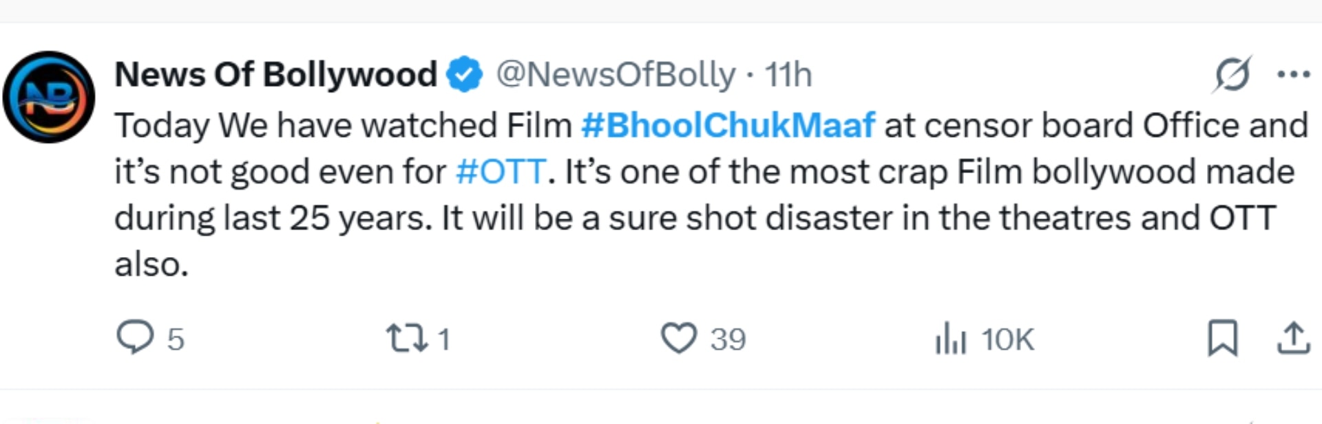 Bhool chuk Maaf Review
