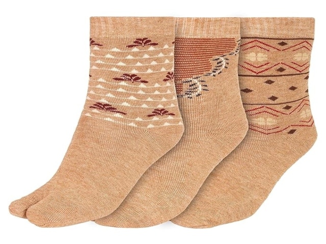 CREATURE Warm Woolen Calf Length Thumb Socks