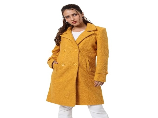 Campus Sutra Women's Regular Fit Long Coat