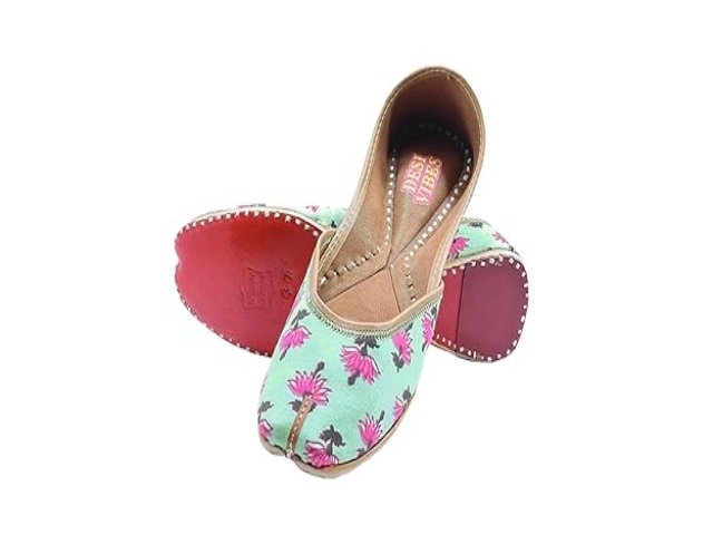 DESI VIBES Women's & Girl's Traditional Mojari Jutti