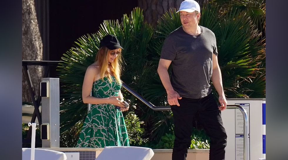 Elon musk with GF