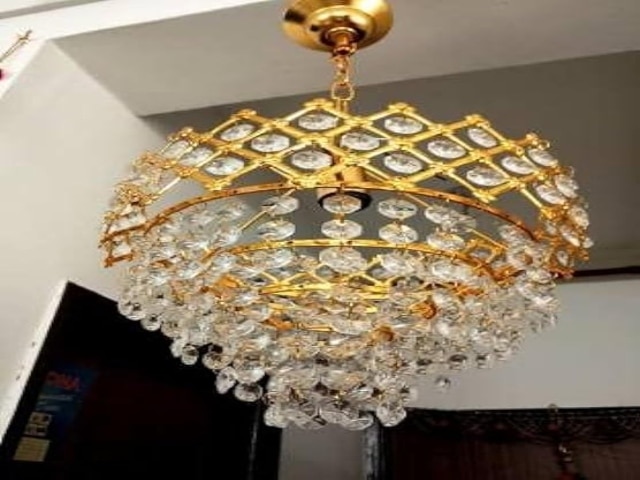 FLOSTON 40 watt Decorative Pendant Crystal Chandelier