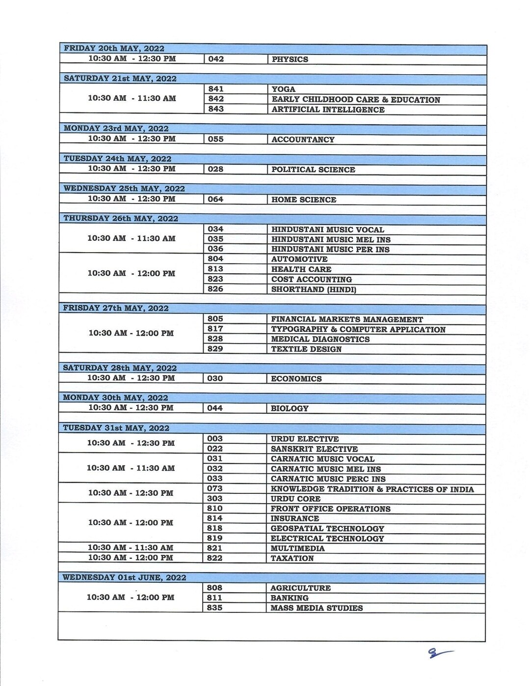 12 DATESHEET