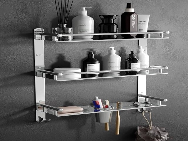 GRIVAN Stainless Steel Bathroom Shelf