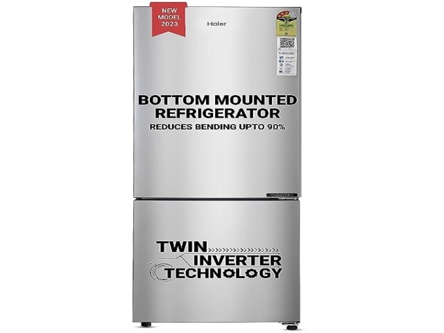 Haier Inverter Double Door Bottom Mount Refrigerator