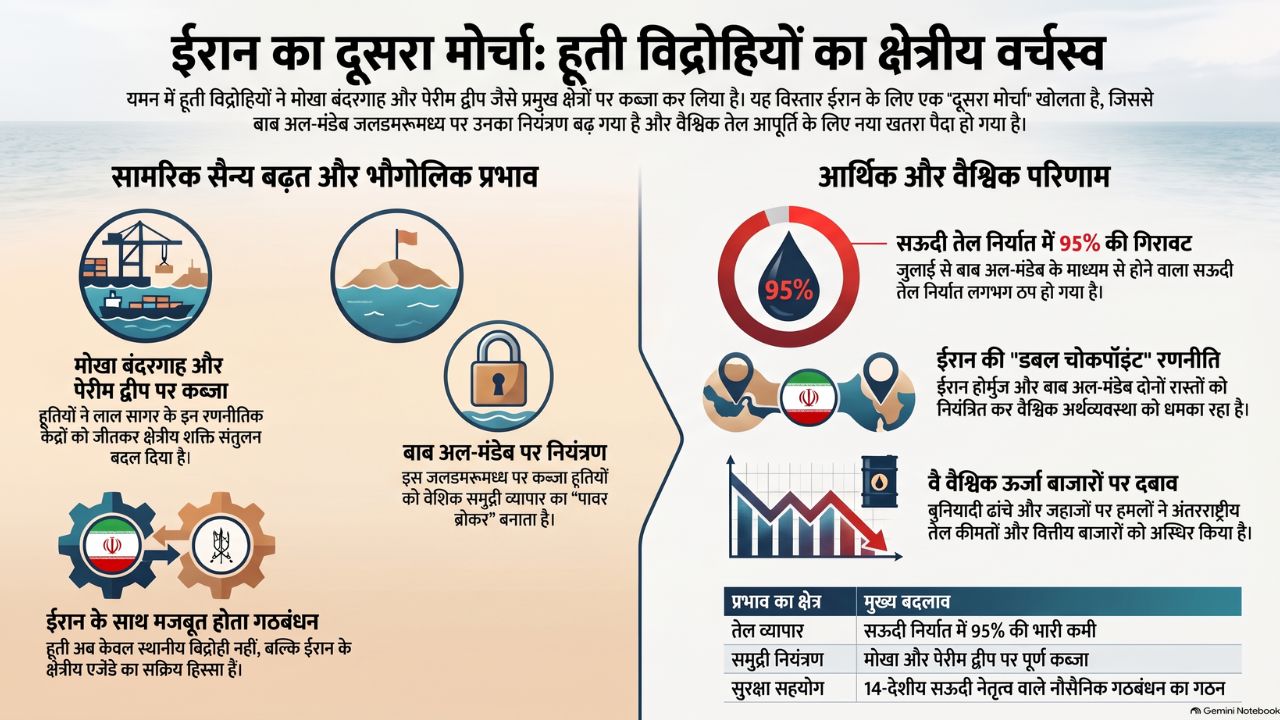 बाब अल-मंदेब पर हूतियों का कब्जा
