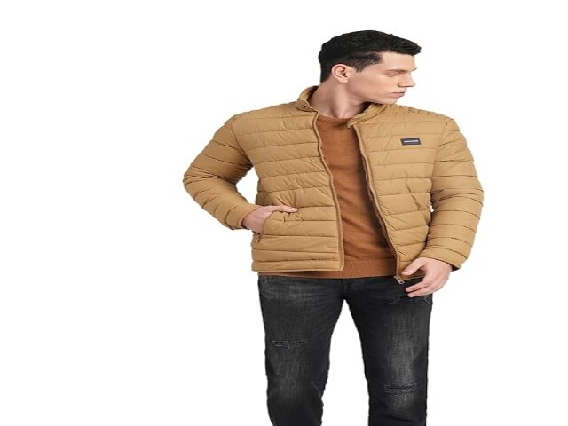 Jack & Jones Men's Polyester Regular Fit Puffer Jacket