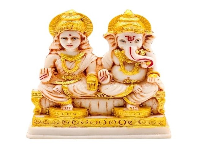 Kitlyn Marble Look Laxmi Ganesh murti