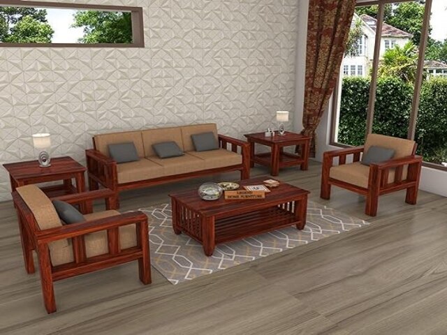 LEGEND HOME FURNITURE Wooden Sofa Set