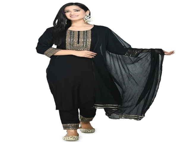 LIBOZA Designer Black Pant Suit 