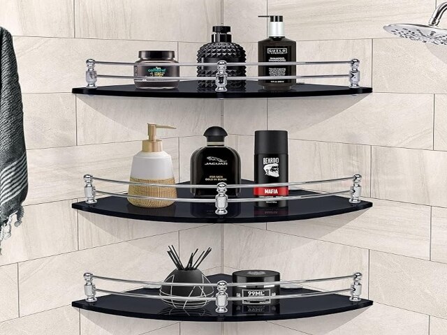 Plantex Bathroom Corner Organizer Shelf