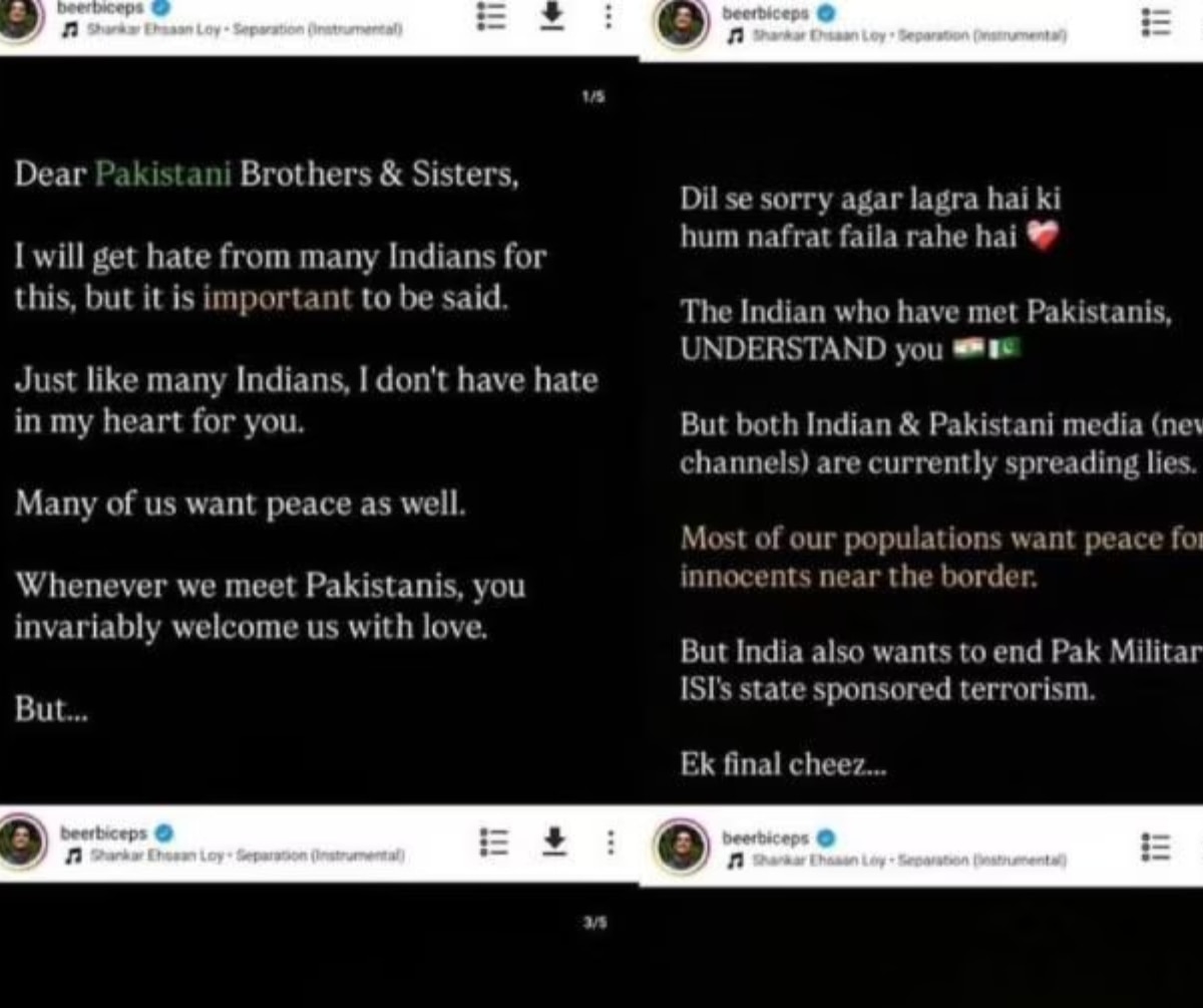 Ranveer Allahbadia insta post