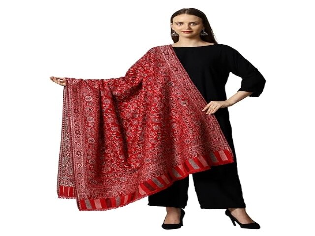 SWI WITH LABEL Kashmiri Kani Wool Shawl