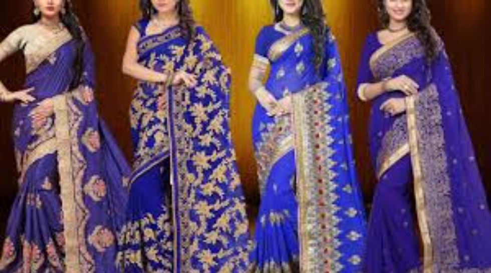 Blue Saree