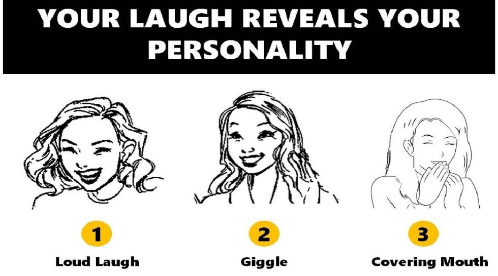 Different style of laugh