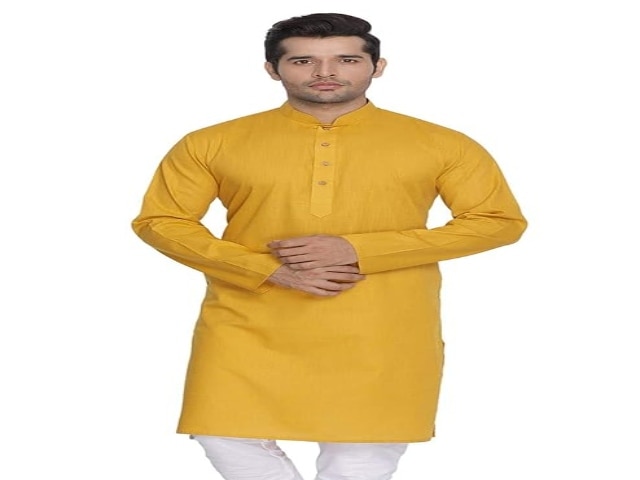 VASTRAMAY Men Cotton Only Kurta