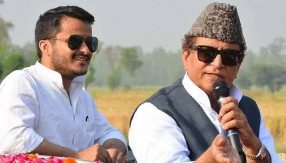 Azam Khan with his son