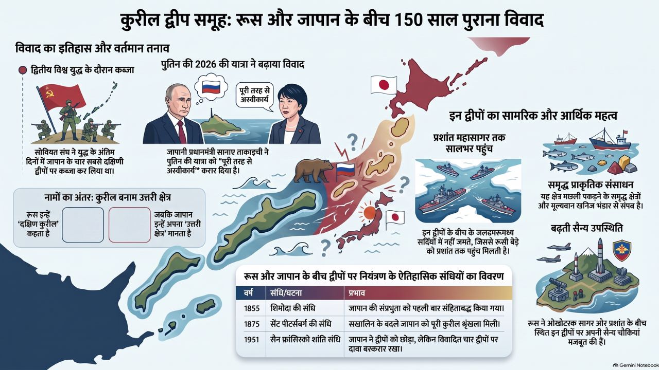 क्या है कुरिल द्वीप समूह विवाद