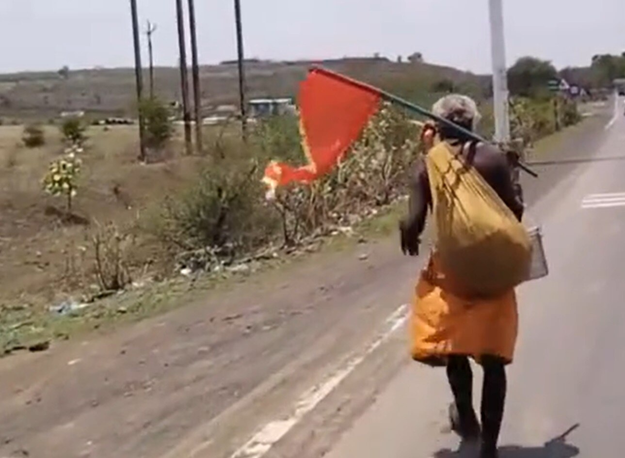 old man 200 km Walking Trip