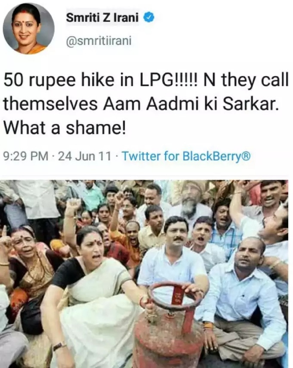 Smriti Irani Tweet