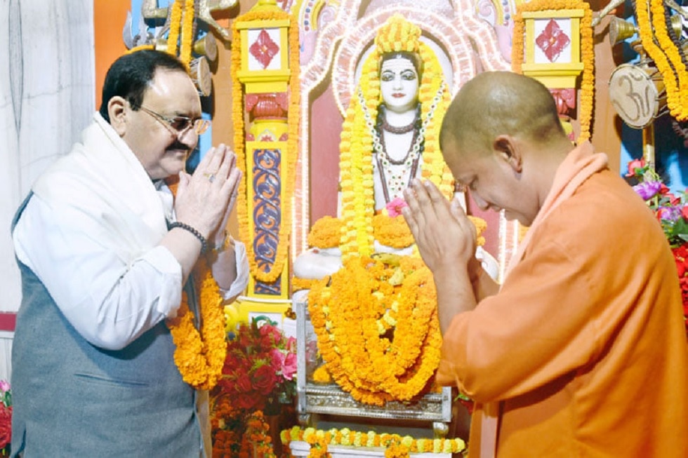 JP Nadda and Yogi Adityanath.