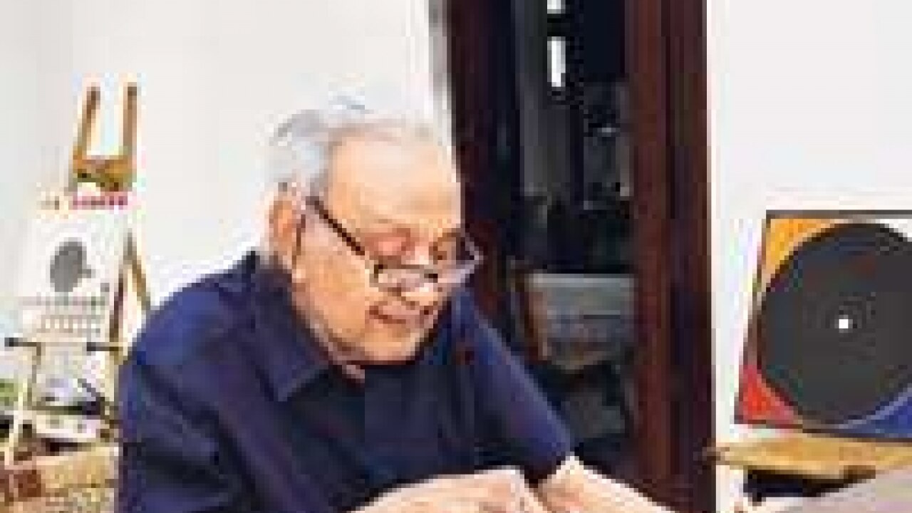 Saluting the master, SH Raza