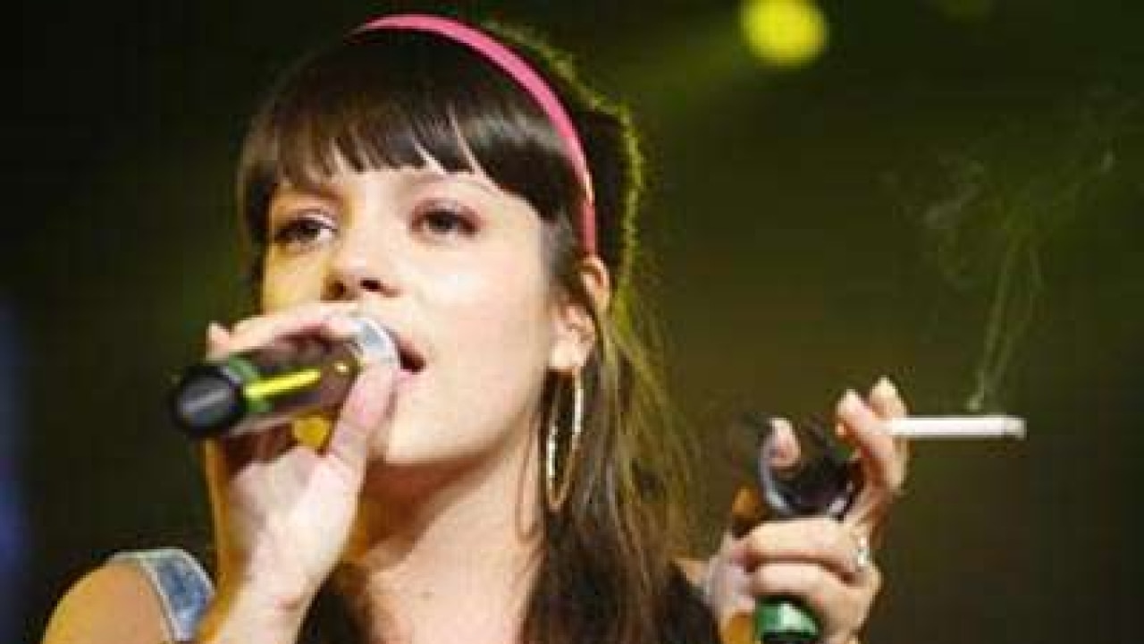 Lily Allen Smoking Weed