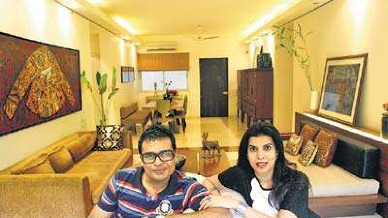 Artists jitish and reena kallat's home is warm and understated