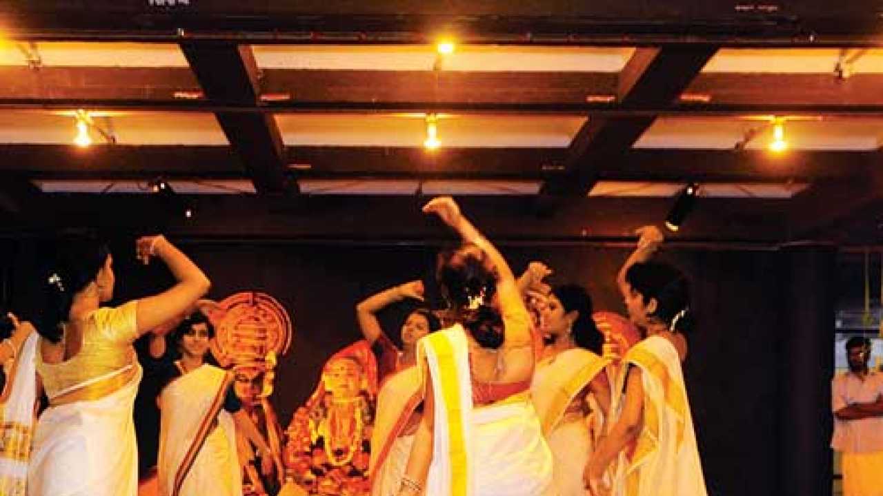 A weekday does not hamper the Onam spirit