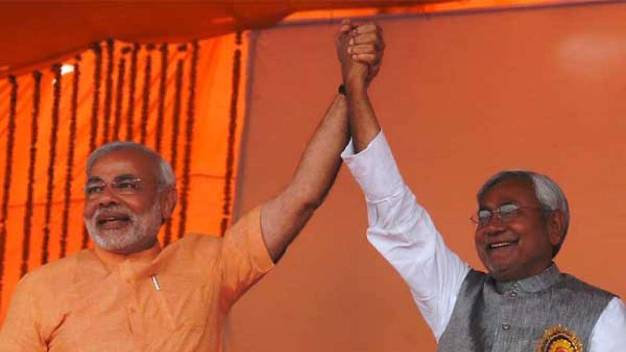 Narendra modi is nitish kumar's neighbour for a night