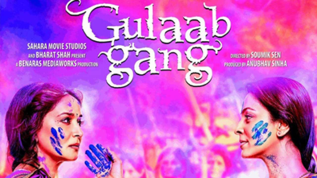 Madhuri Dixit promotes women-centric film 'Gulaab Gang' in Mumbai