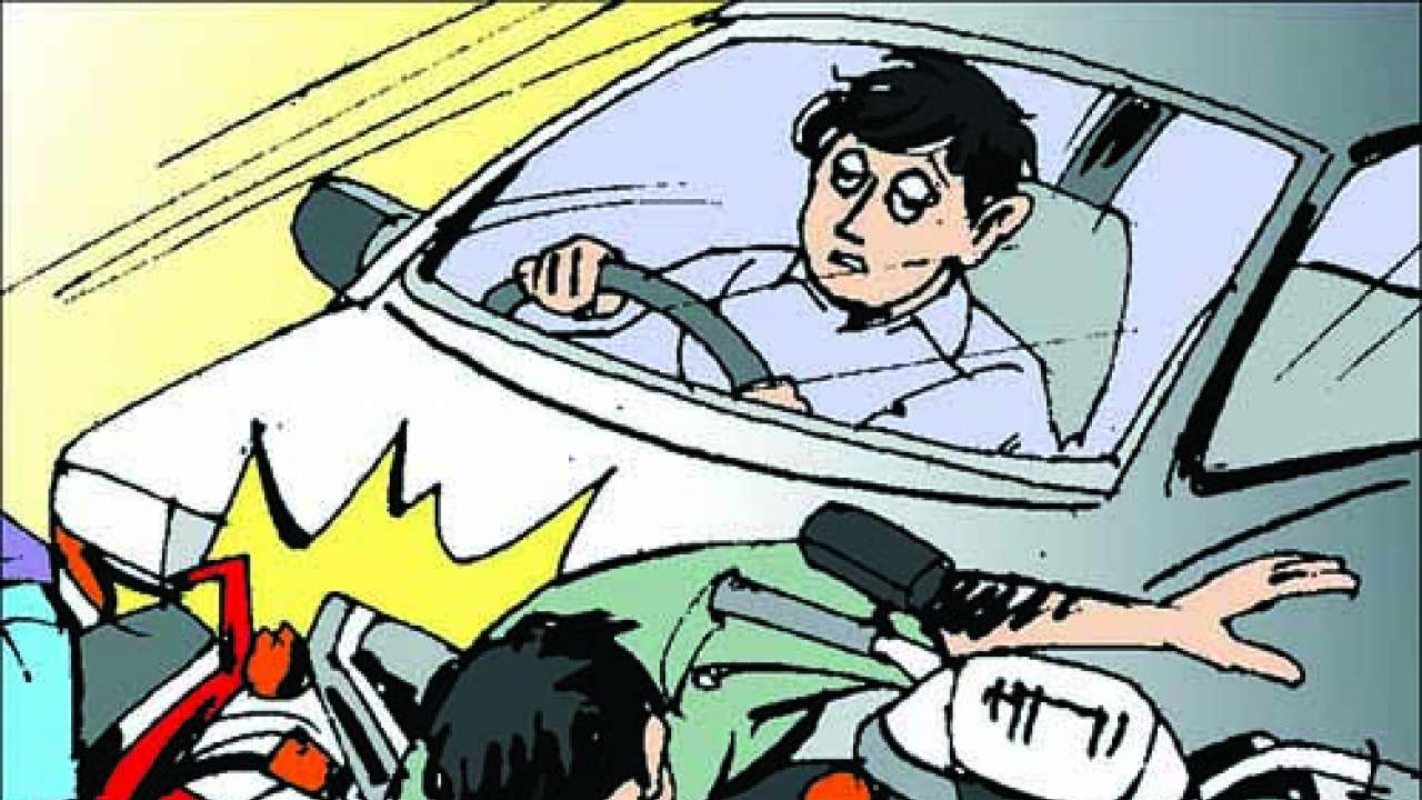 Motorcyclist killed after colliding with police van in pune