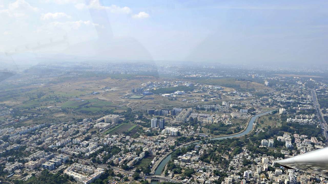 Satellite View Of Pune Hadapsar Is Twice As Polluted As India