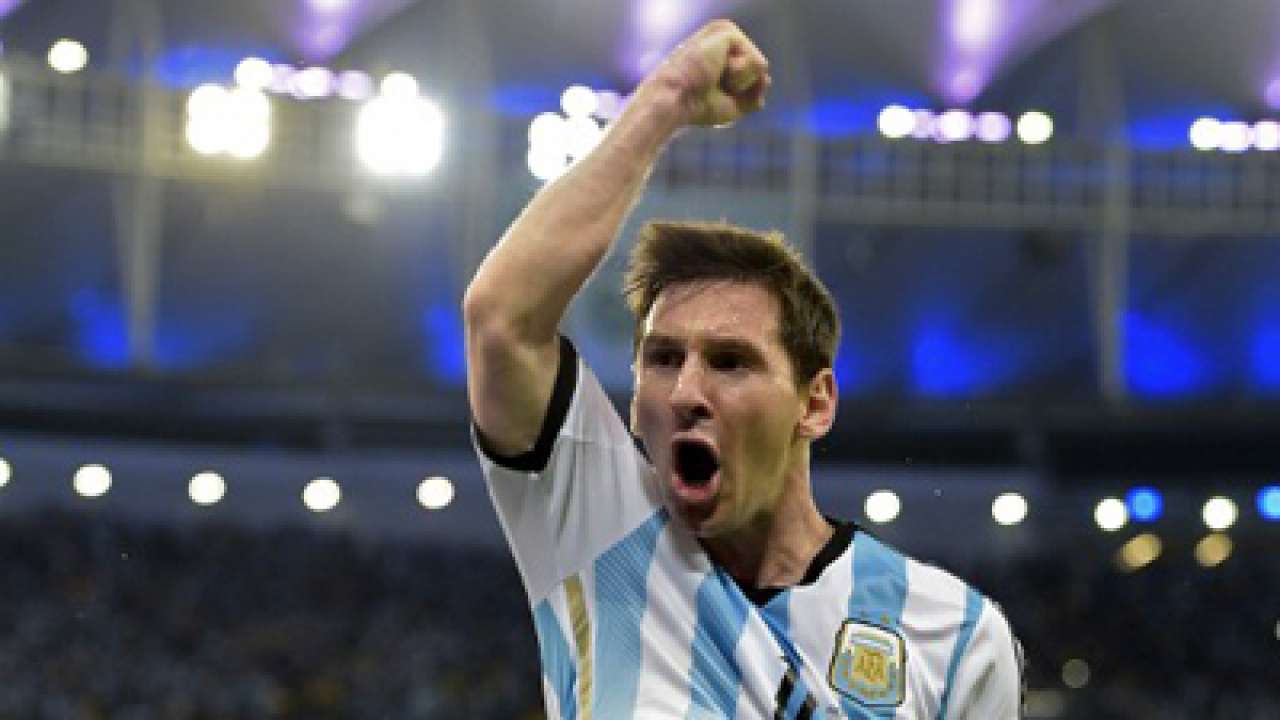 #Brazinga2014: Lionel Messi scores his first World Cup goal in 8 years