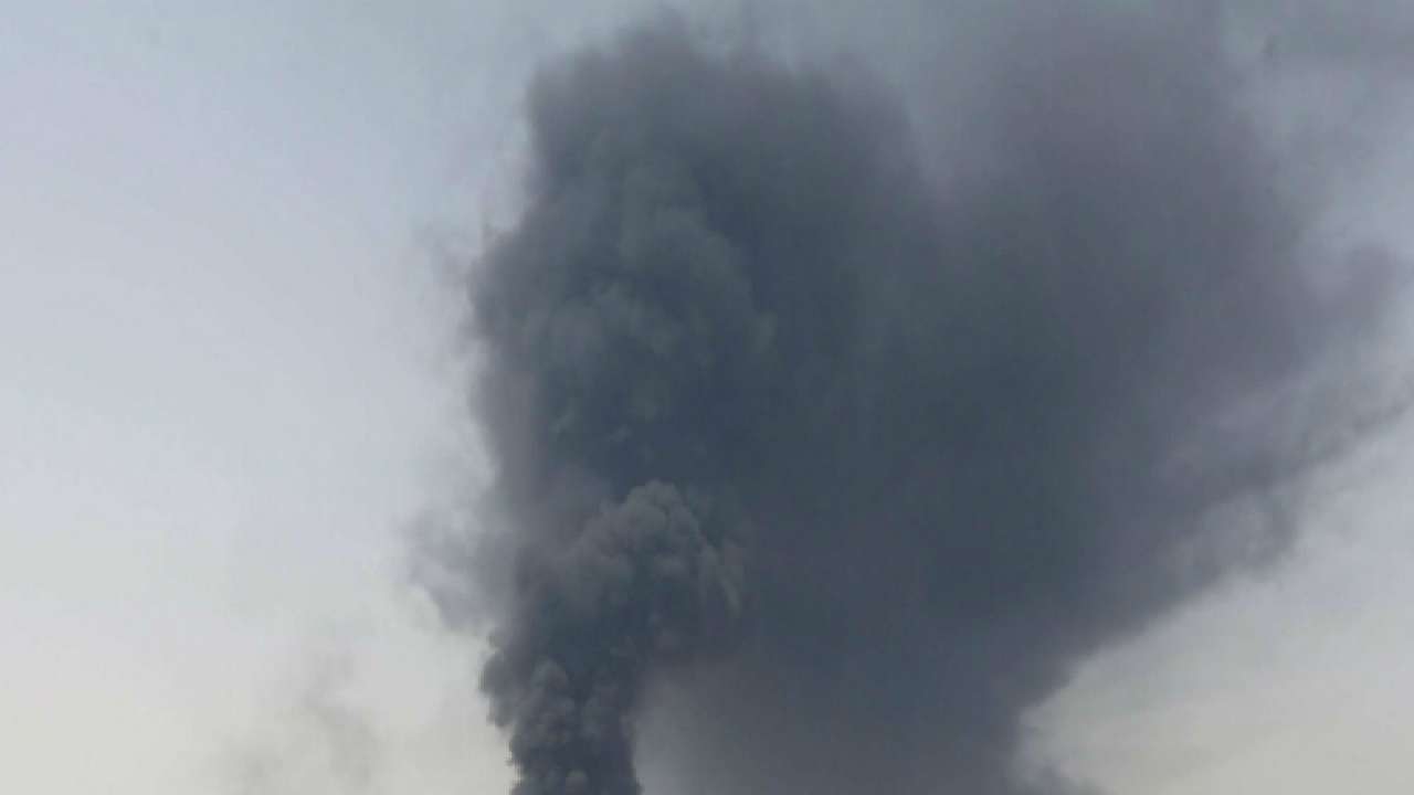 Residents asked to evacuate as oil tanker catches fire amid clashes in