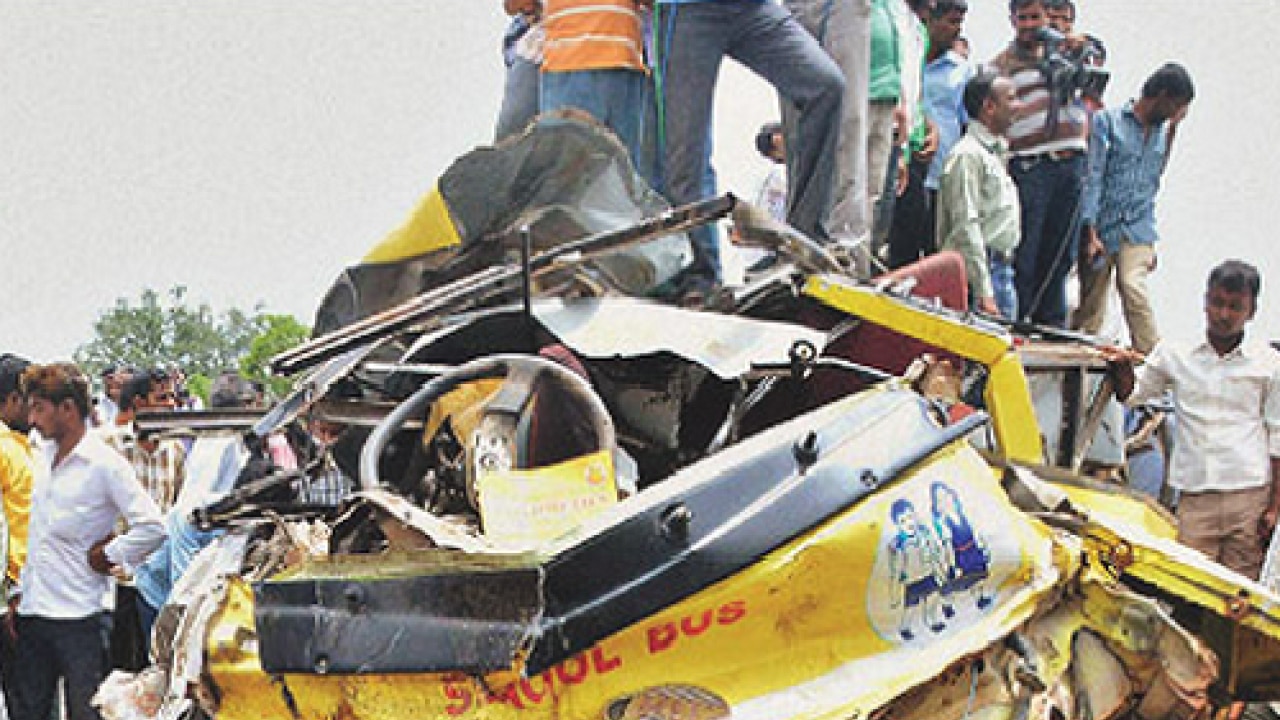 Toll in Medak bus-train collision climbs to 18