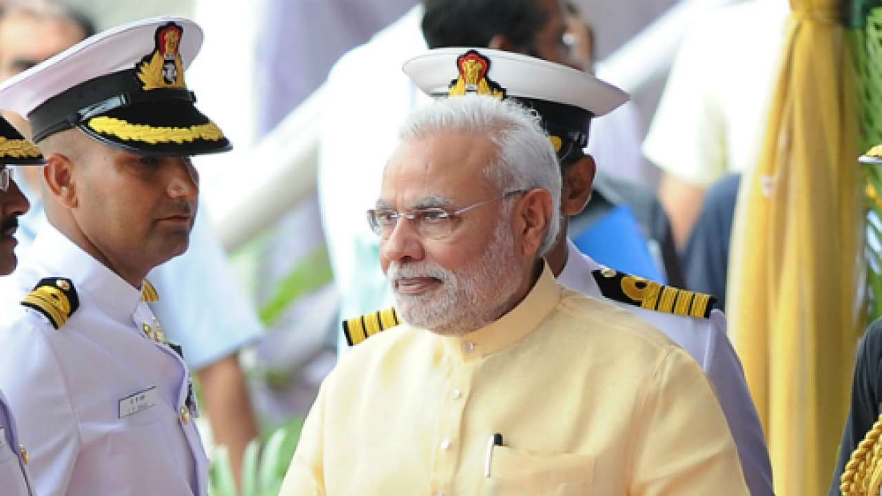 Prime Minister Narendra Modi inducts INS Kolkata into Indian Navy; says ...