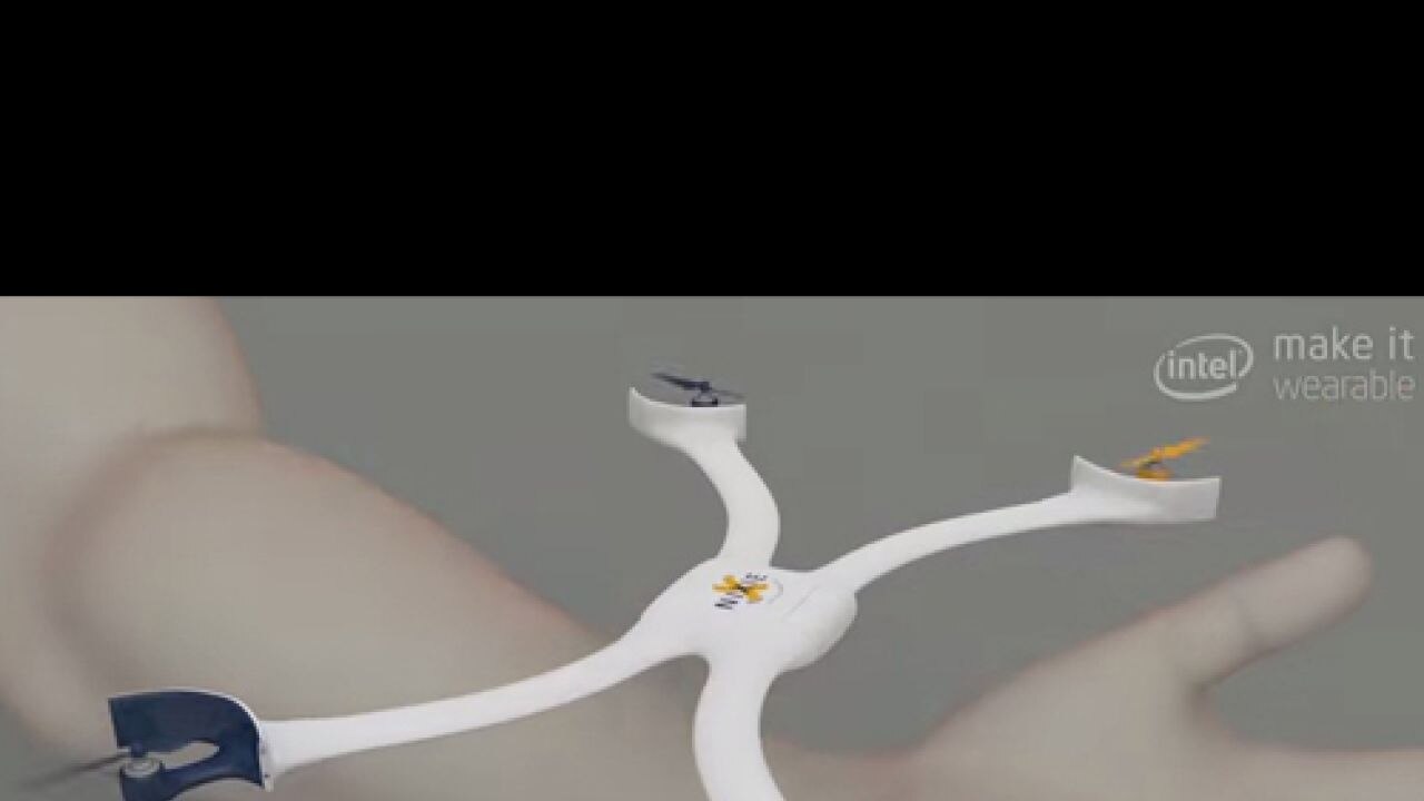 For the ultimate selfie fiend A wearable quadcopter that unfolds and