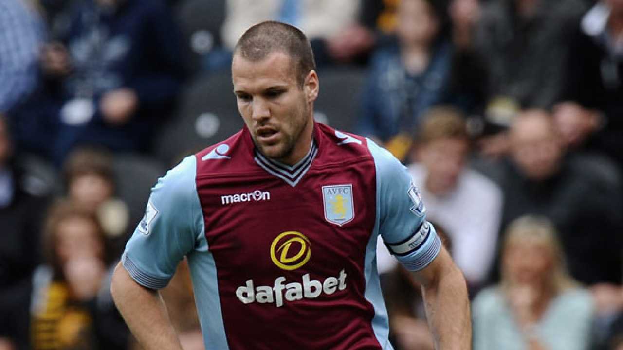 Aston Villa defender Ron Vlaar out for six weeks