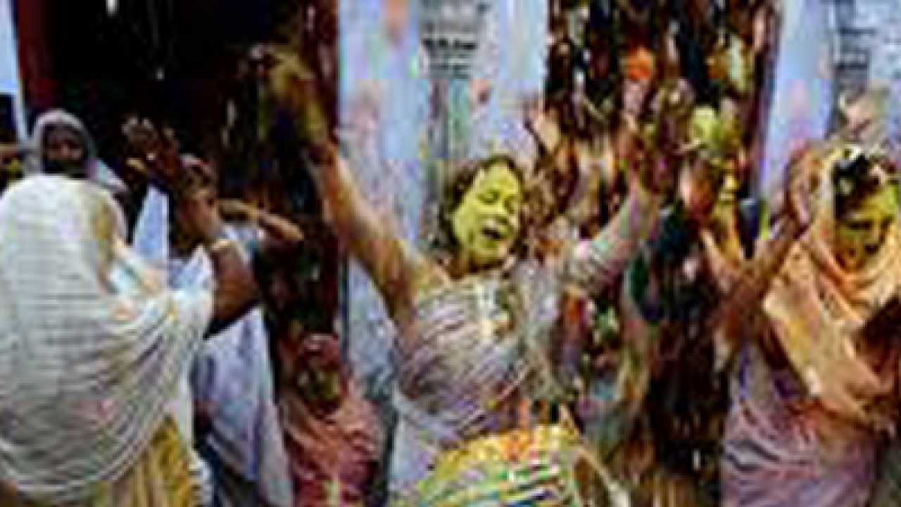 widows of vrindavan play holi