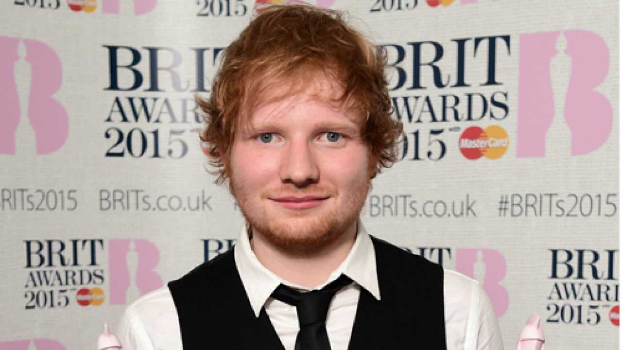 Ed Sheeran wins best British record at Brit awards