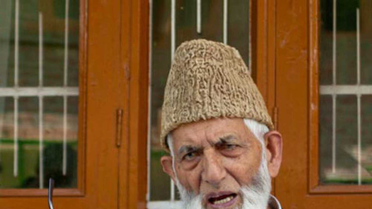 Jammu and kashmir disputed territory, not part of india: syed ali shah geelani